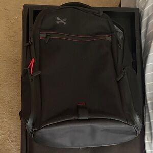 Black Ghostek Backpack with Red Accents